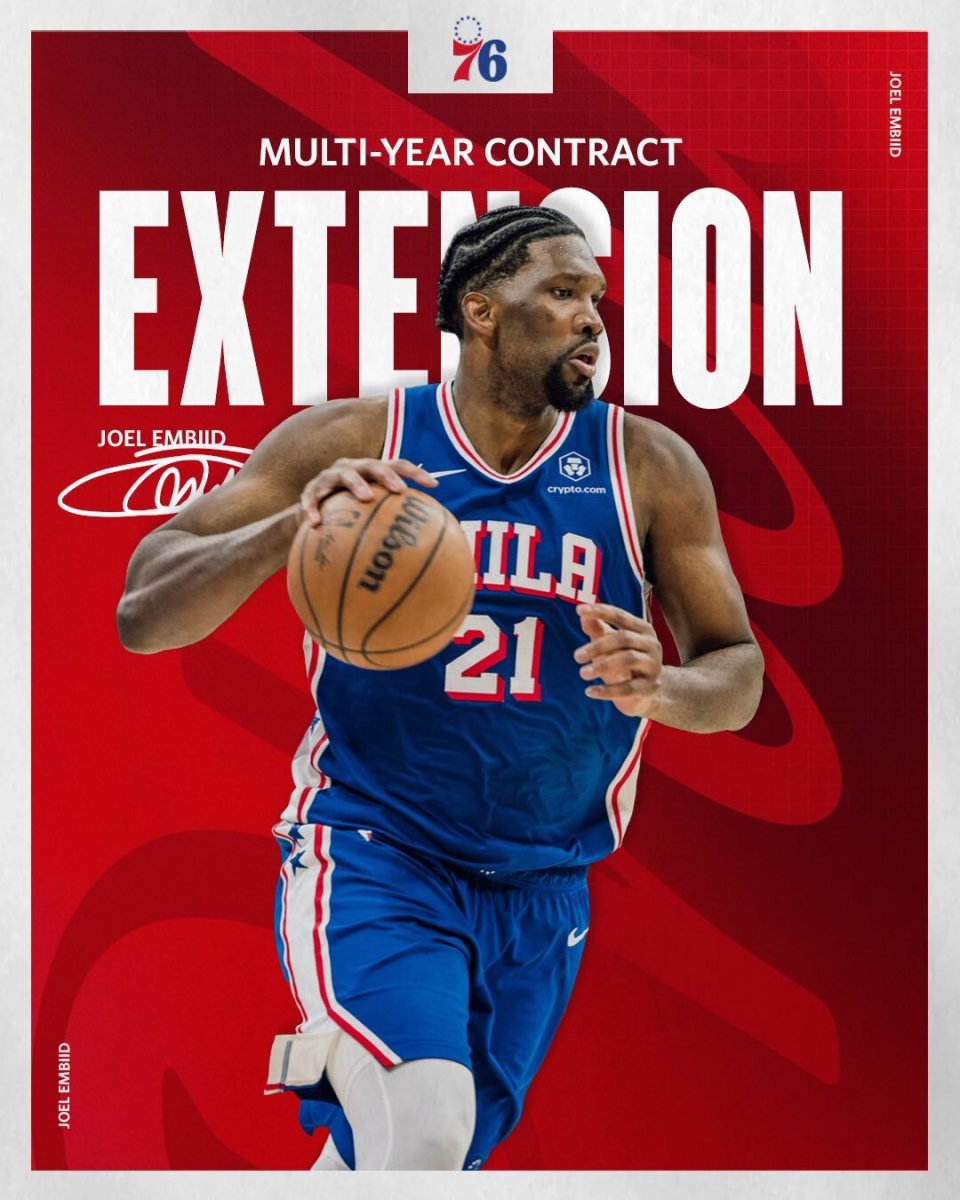 人续约恩比德,表现稳定锁定球队核心 人续约恩比德,表现稳定锁定球队核心